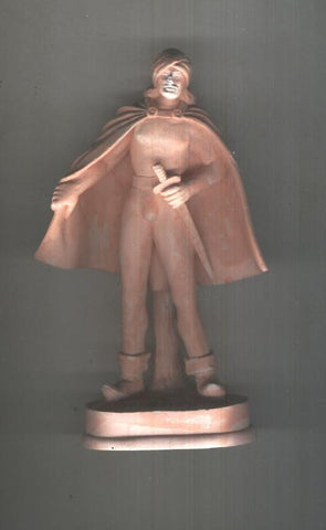 Figura Resina Soleiman Kir serie El Guerrero del Antifaz (color rosado, PIEZA ORIGINAL)