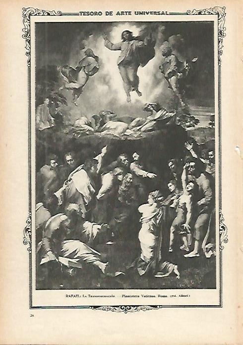 LAMINA 1263. RAFAEL. La Transfiguracion