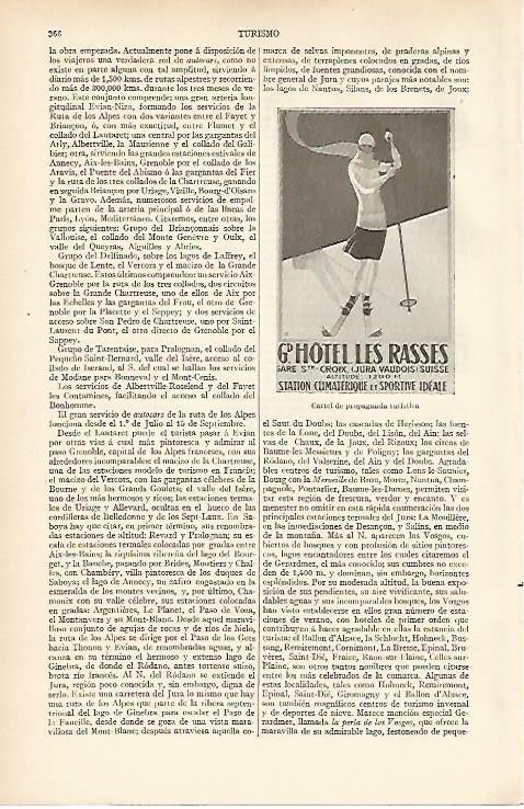 LAMINA ESPASA 12032: Cartel de turismo de Suiza