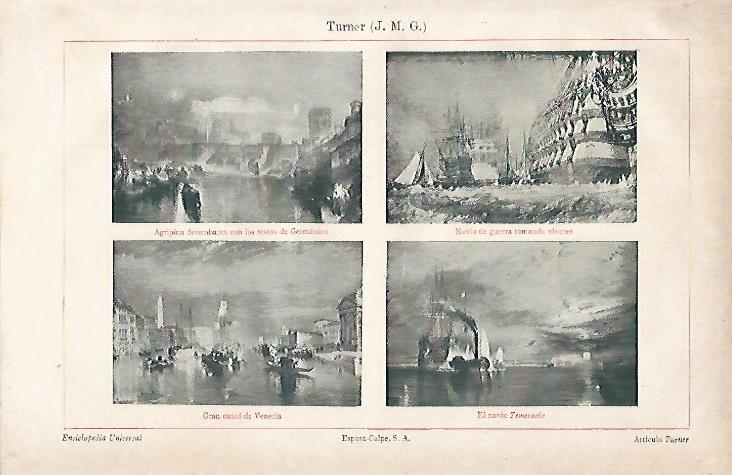 LAMINA ESPASA 12046: Obras de J. M. G. Turner