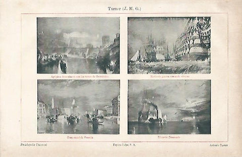 LAMINA ESPASA 12046: Obras de J. M. G. Turner