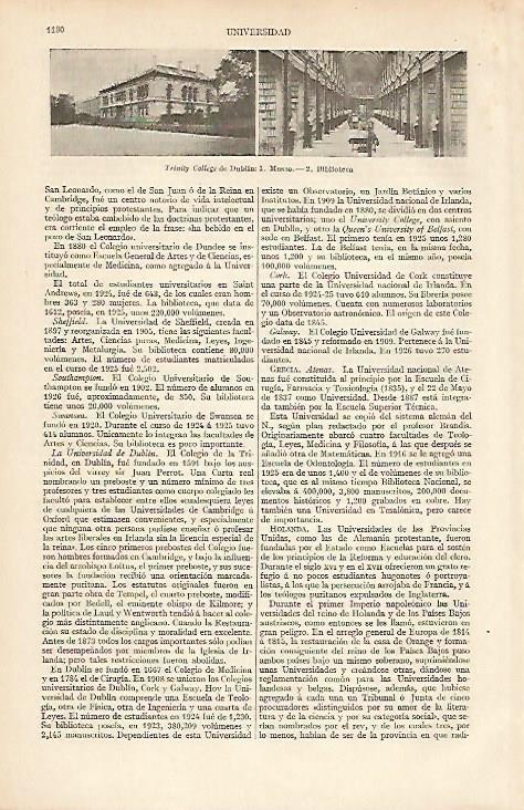 LAMINA ESPASA 12151: Trinity College de Dublin