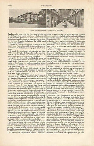 LAMINA ESPASA 12151: Trinity College de Dublin