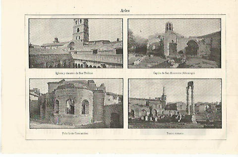 LAMINA ESPASA 12786: Vistas de Arles Francia