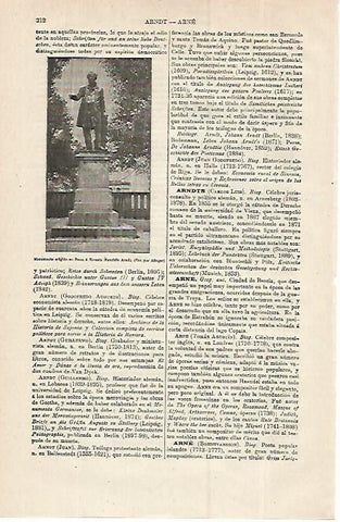 LAMINA ESPASA 12811: Monumento a E. M. Arndt