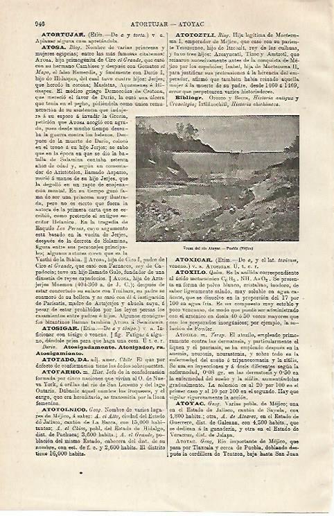 LAMINA ESPASA 12968: Presa del rio Atoyac en Puebla Mejico