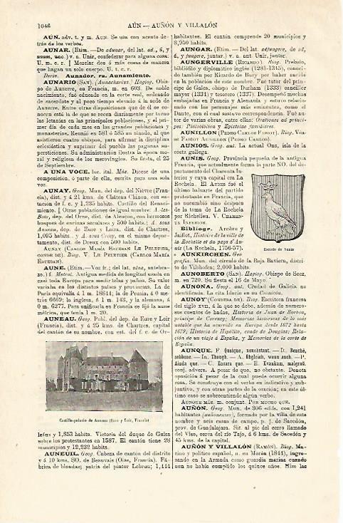 LAMINA ESPASA 12990: Castillo de Auneau Francia