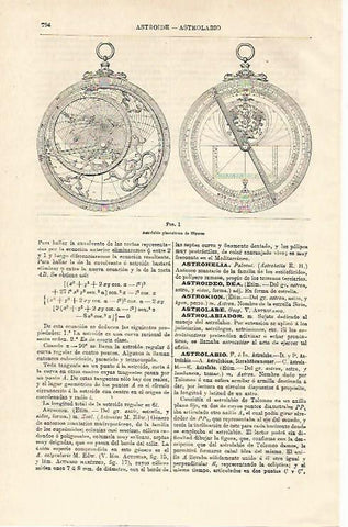 LAMINA ESPASA 12920: Astrolabio de Hiparco