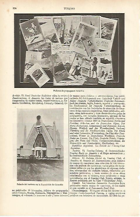 LAMINA ESPASA 12013: Folletos de propaganda turistica