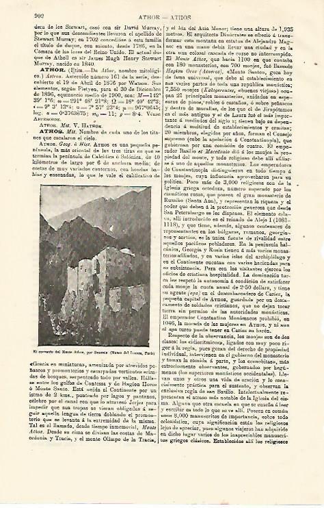 LAMINA ESPASA 12957: Convento del Monte Athos Grecia