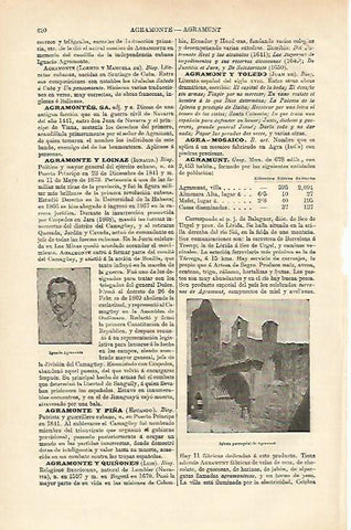 LAMINA ESPASA 12627: Iglesia de Agramunt Lerida