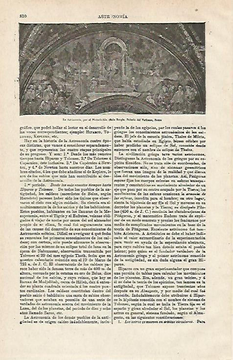 LAMINA ESPASA 12923: La Astronomia en El Vaticano