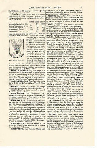 LAMINA ESPASA 12738: Escudo de Arenas de San Pablo Avila