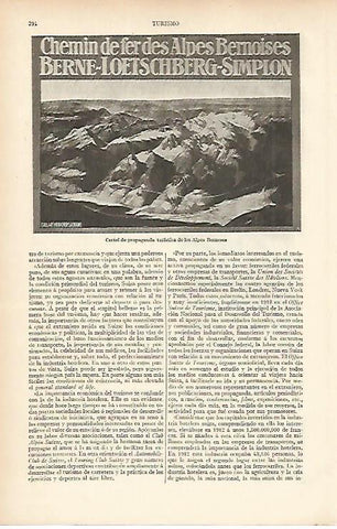 LAMINA ESPASA 12042: Cartel del turismo de los Alpes