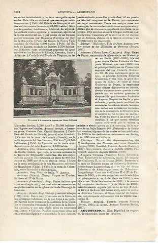 LAMINA ESPASA 12983: Monumento a la emperatriz Augusta en Moest