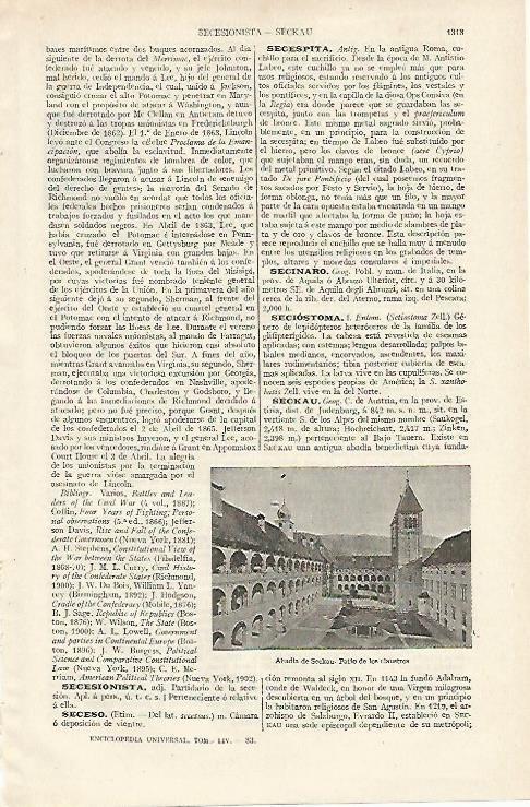 LAMINA ESPASA 12493: Abadia de Seckau Austria