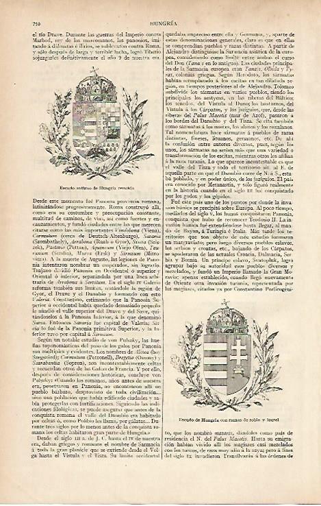 LAMINA ESPASA 4508: Escudos de Hungria