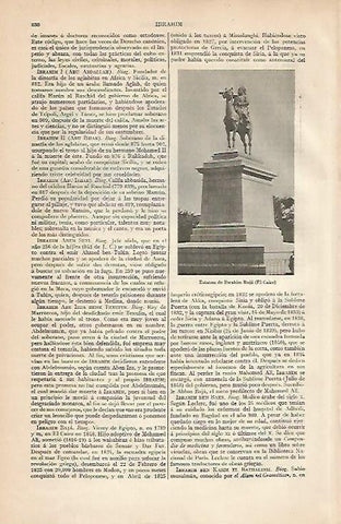 LAMINA ESPASA 4521: Estatua de Ibrahim Baja en El Cairo