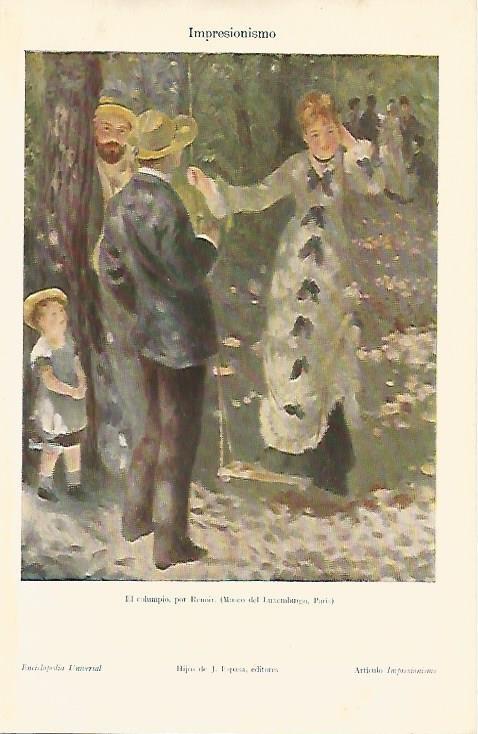 LAMINA ESPASA 4552: El columpio por Renoir