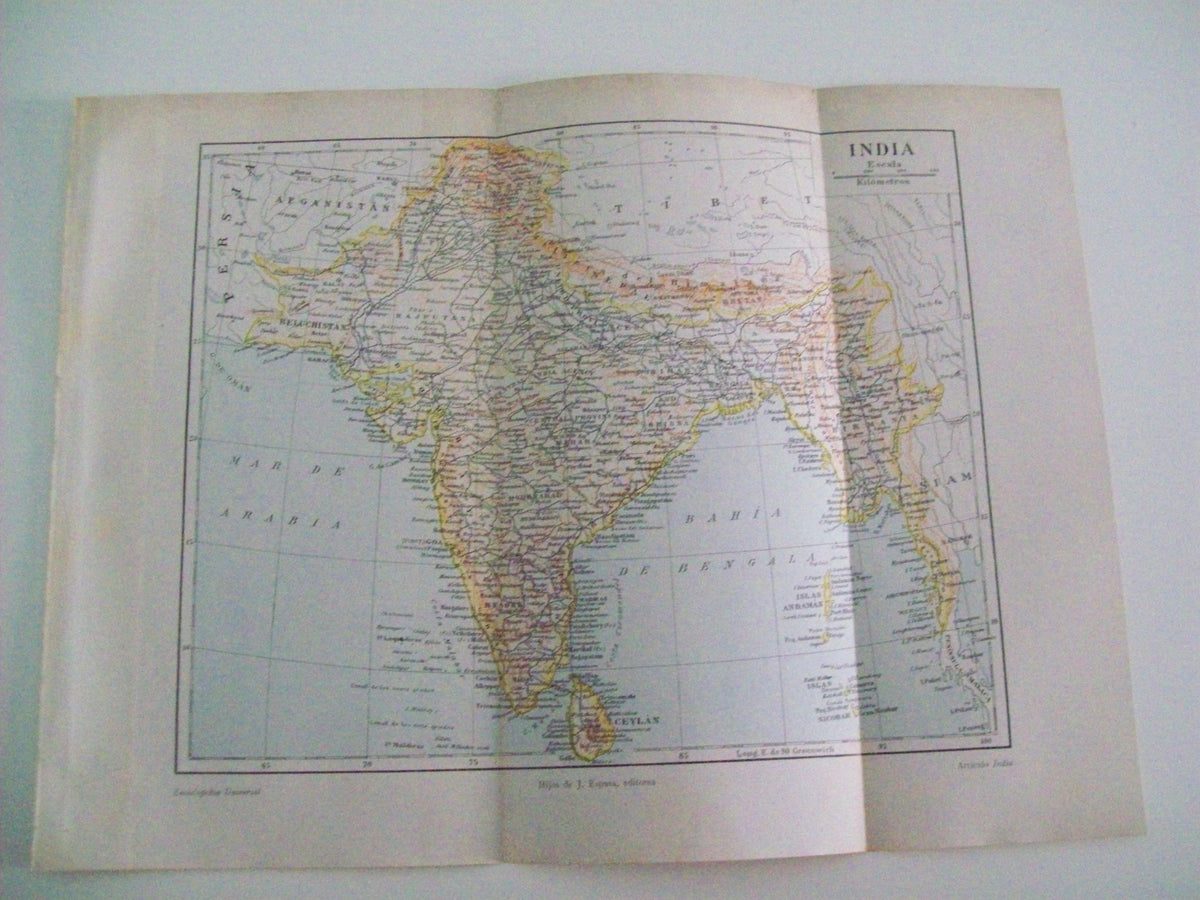 LAMINA ESPASA 4563: Mapa de la India