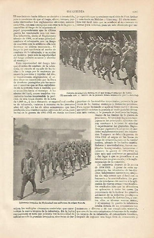 LAMINA ESPASA 4591: Peloton de infanteria inglesa