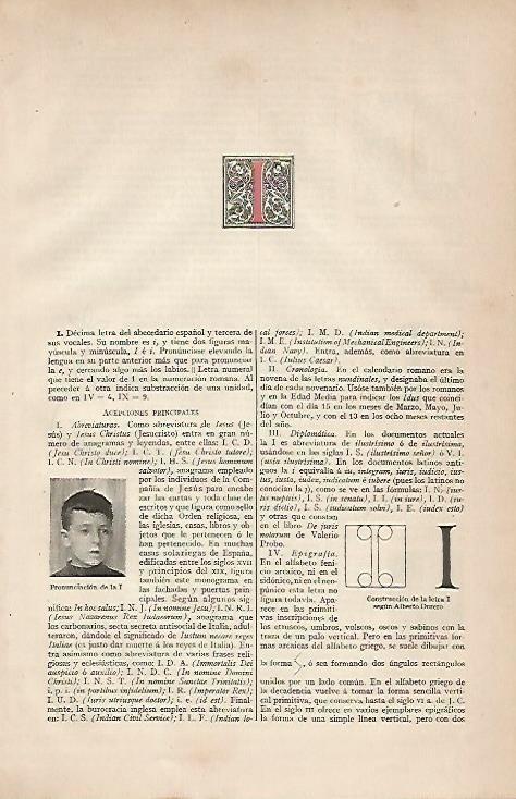 LAMINA ESPASA 4515: La letra I