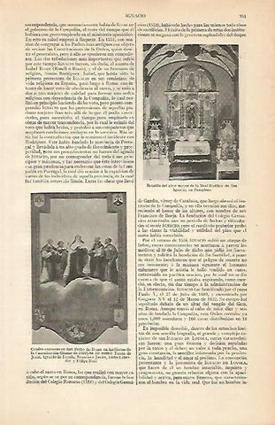 LAMINA ESPASA 4535: Retablo de San Ignacio en Pamplona