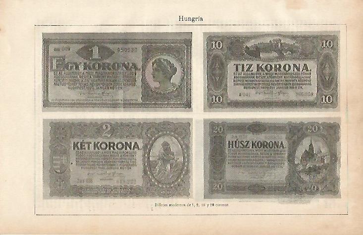 LAMINA ESPASA 4506: Billetes de Hungria