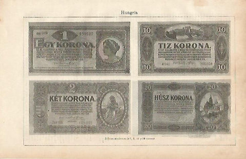 LAMINA ESPASA 4506: Billetes de Hungria