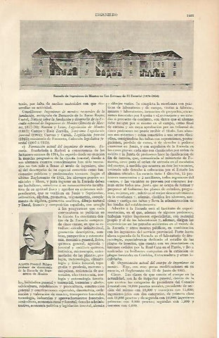 LAMINA ESPASA 4599: Escuela de Ingenieros de Monte de El Escorial