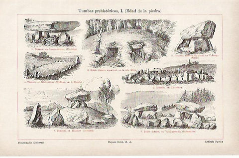 LAMINA ESPASA 942: Tumbas prehistoricas