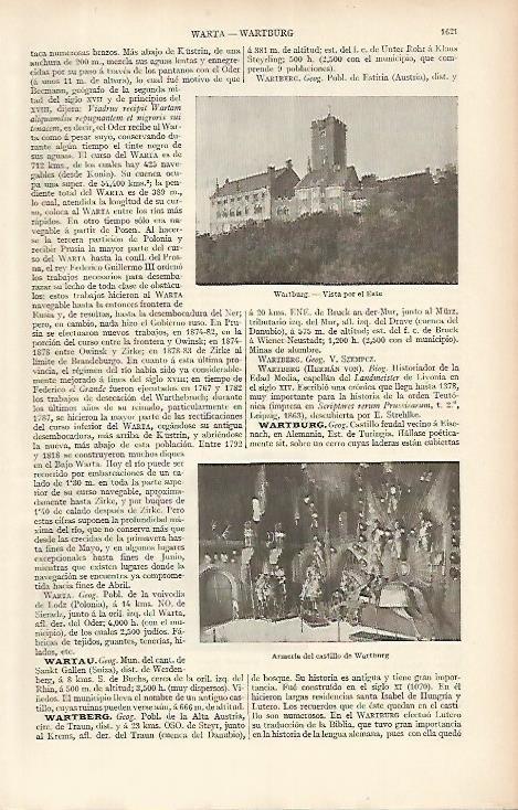 LAMINA ESPASA 4190: Castillo del Wartburg