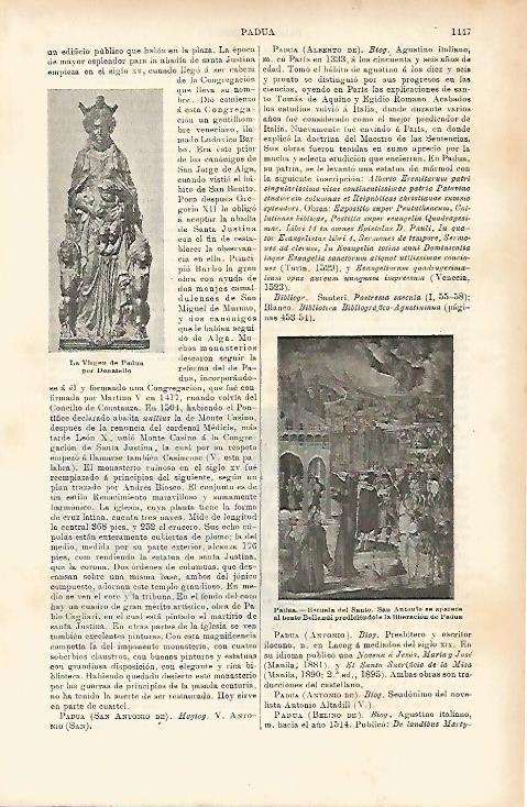LAMINA ESPASA 7731: La Virgen de Padua por Donatello
