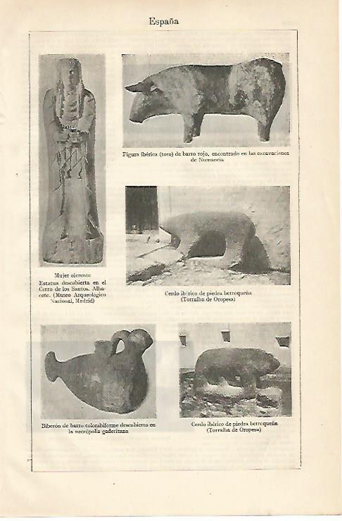 LAMINA ESPASA 10275: Esculturas ibericas