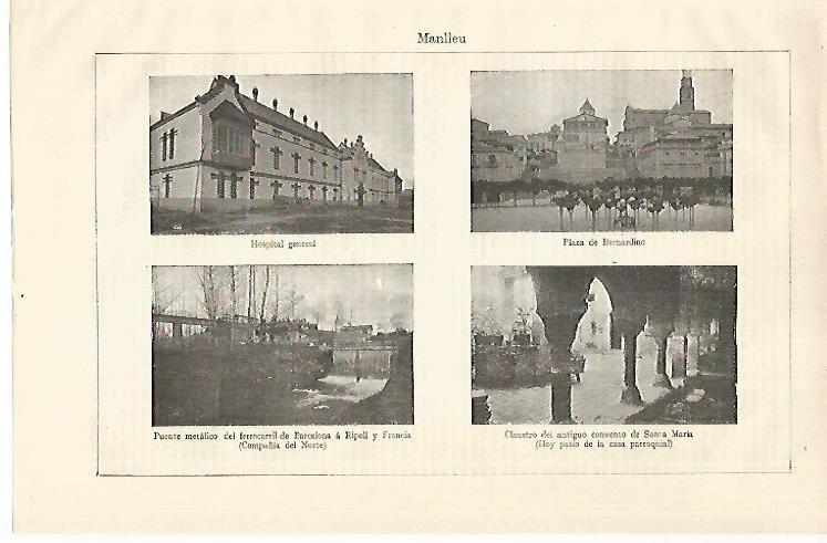 LAMINA ESPASA 18635: Vistas de Manlleu