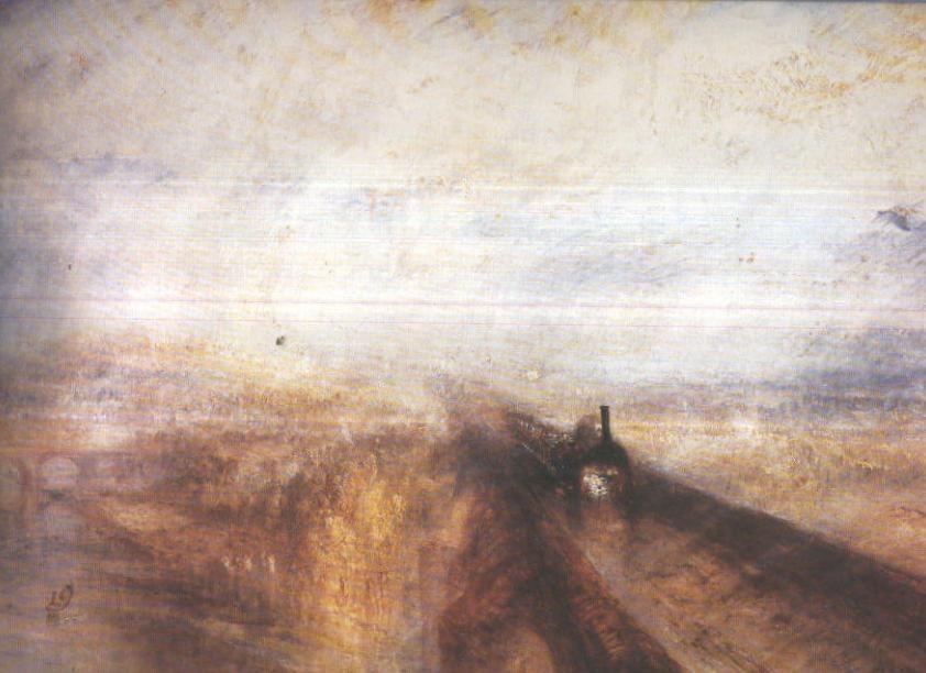 Lamina numero 42: J.M.William Turner: Lluvia, niebla, velocidad