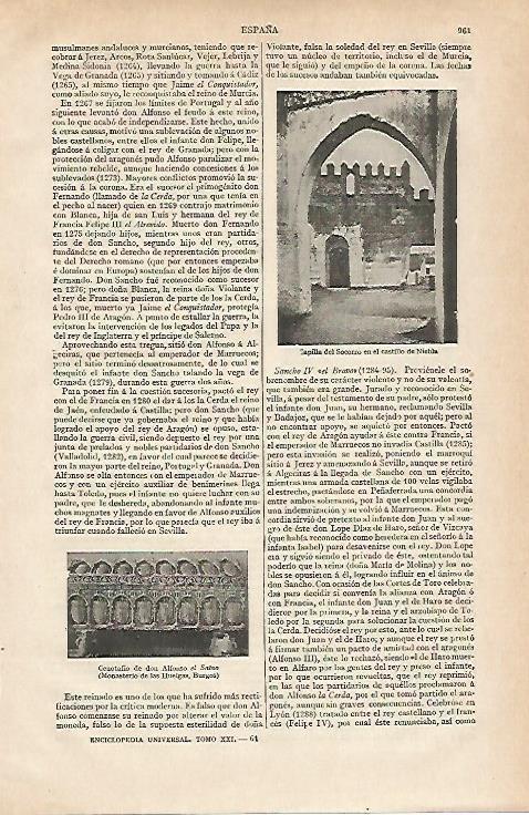 LAMINA ESPASA 19953: Capilla del Socorro en el castillo de Niebla