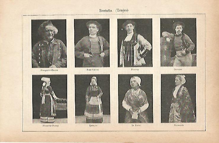 LAMINA ESPASA 11647: Trajes de Bretaña