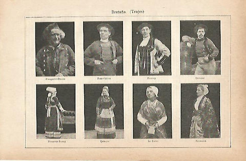 LAMINA ESPASA 11647: Trajes de Bretaña