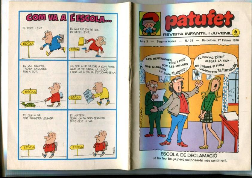 Patufet segona epoca numero 033: Jordi L'aprenent, La Nuri, La petita vaca, conte popular rus, Tarzan Gomes