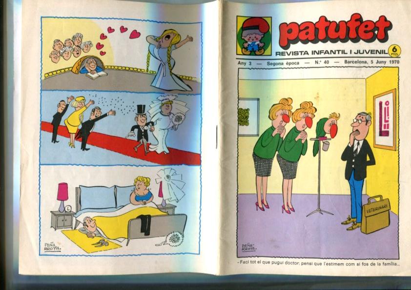 Patufet segona epoca numero 040: Jordi Casas i les corals infantils, Jordi L'aprenent, La Nuri: el pare, el papa i el papa