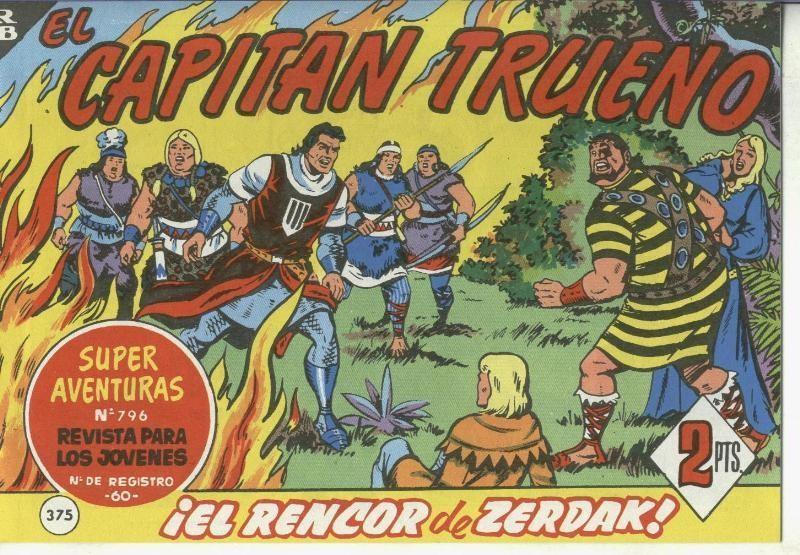 El Capitan trueno facsimil numero 375: El rencor de Zerdak