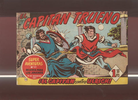 El Capitan Trueno original numero 123: El Capitan contra Ulrich (numerado 1 en trasera)