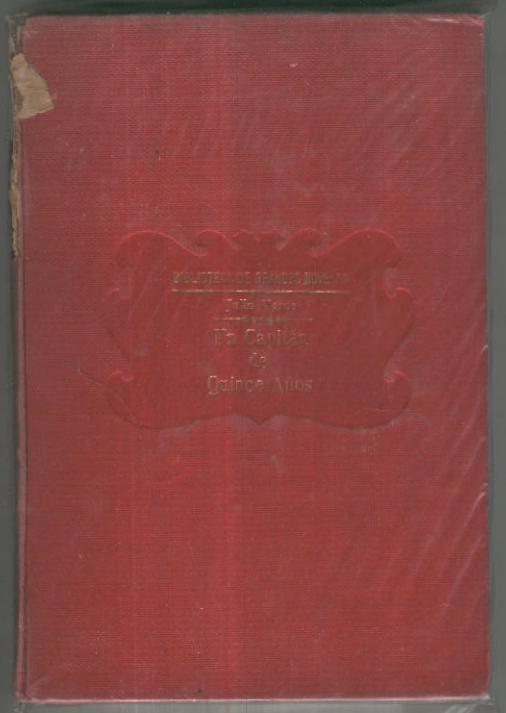 Biblioteca de Grandes Novelas: Un capitan de quince años (roto 10 cm lomo parte superior)