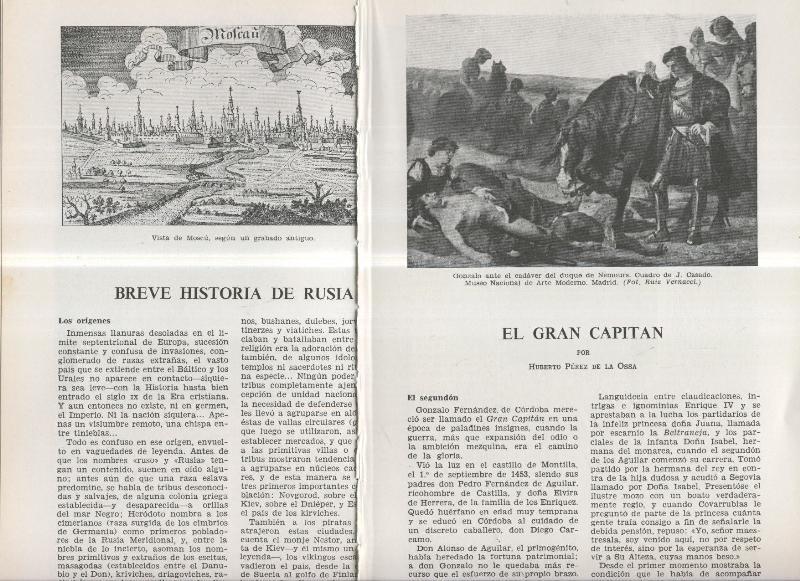 El Gran Capitan por Huberto Perez de la Ossa y Breve historia de Rusia