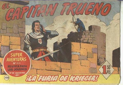El Capitan Trueno original numero 200: La furia de Krieger