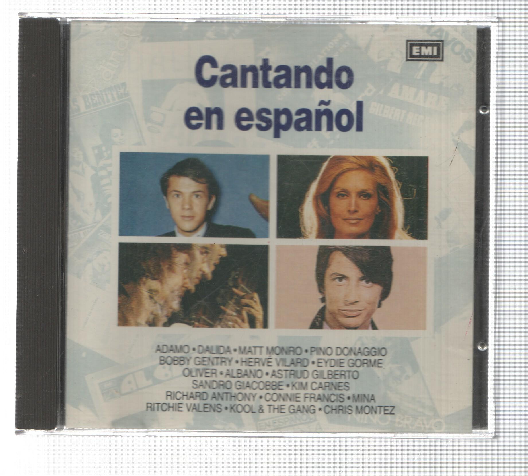 CD: Cantando en español. Planeta Agostini: Adamo, Matt Monro, Albano, Astrud Gilberto, Pino Donaggio, etc