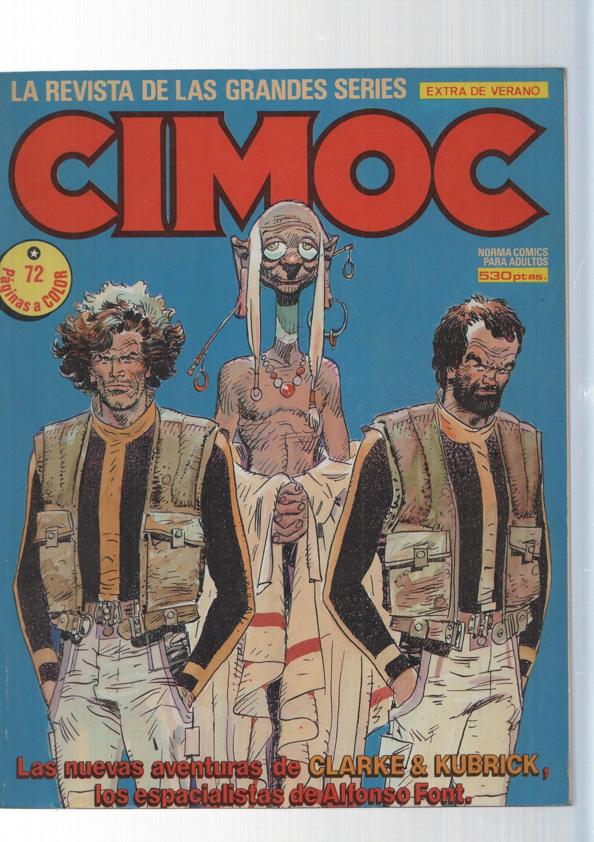 Cimoc revista retapado editorial extra de verano con los numeros 28 al 30