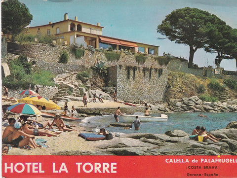 POSTAL 18624: CALELLA DE PALAFRUGELL: HOTEL LA TORRE