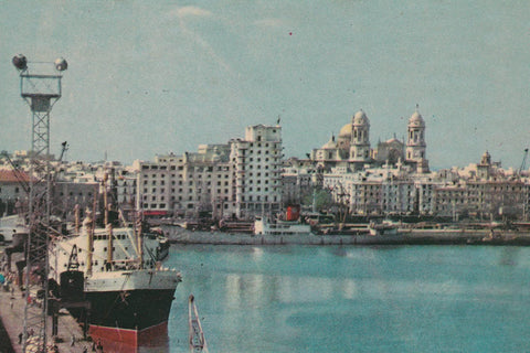 POSTAL 18653: CADIZ: VISTA PARCIAL DEL MUELLE
